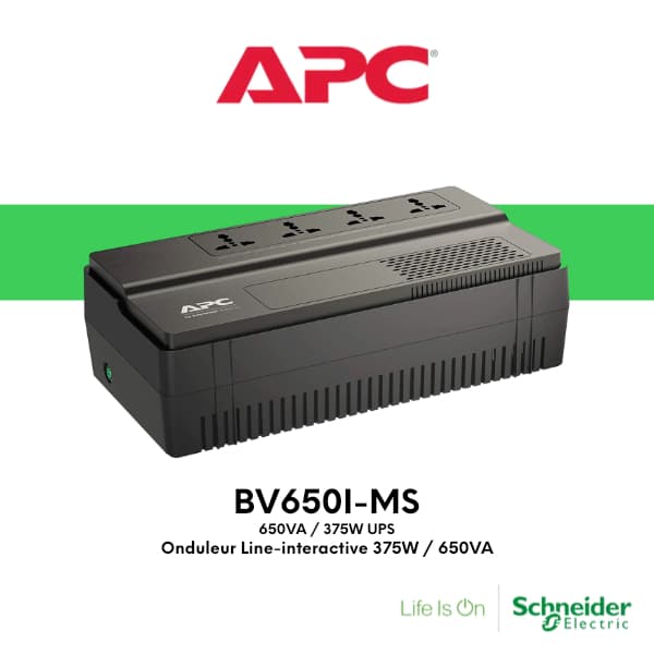 APC BV650I-MS Easy UPS BV 650VA AVR IEC 230V