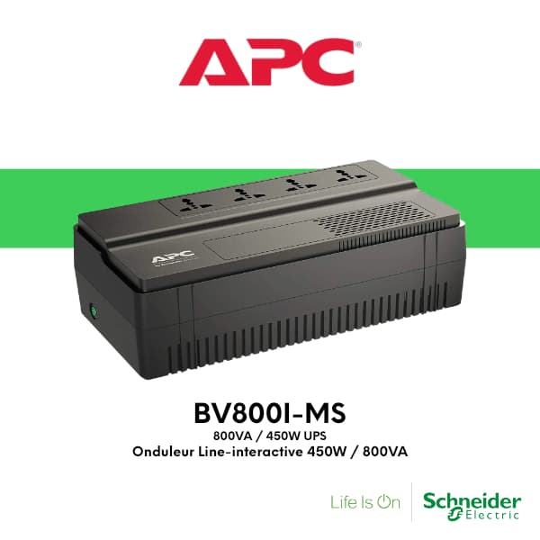 APC BV800I-MS Easy UPS BV 800VA AVR IEC 230V
