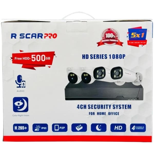 RSCAR PRO RS-CCTV402 2MP AUDIO+1000GB
