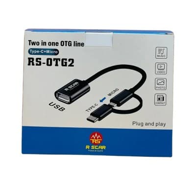 TWO IN ONE OTG LINE TYPE-C+MICRO RS-OTG2/GP-91