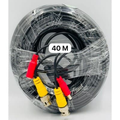 Câble coaxial RG59 BNC + DC - 40M