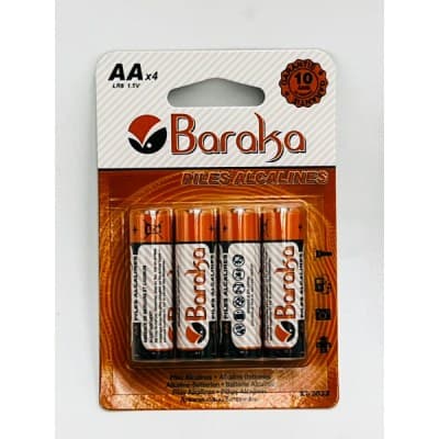 BARAKA PILES ALCALINES BATTERIE BRK-AA