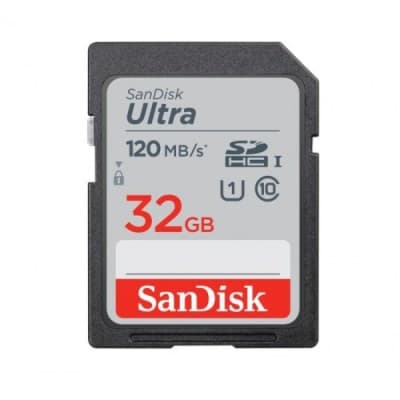 SANDISK SD 32GB ULTRA SDHC UHS-I CARD CLASS 10 120MB/S