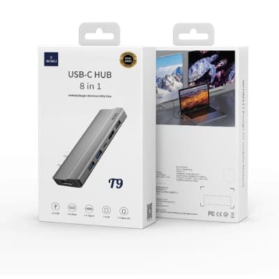 WIWU USB-C HUB 8 IN 1 T9